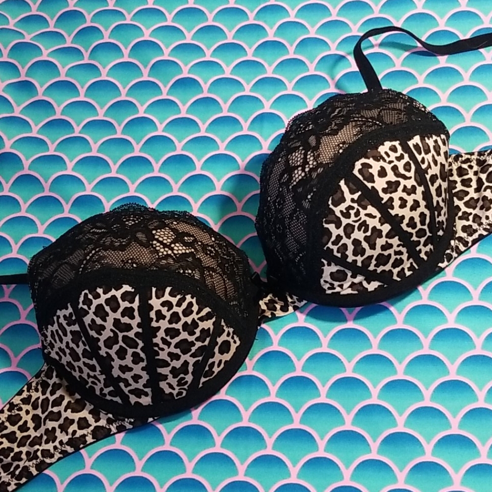 PUSH UP LEOPARD BRA